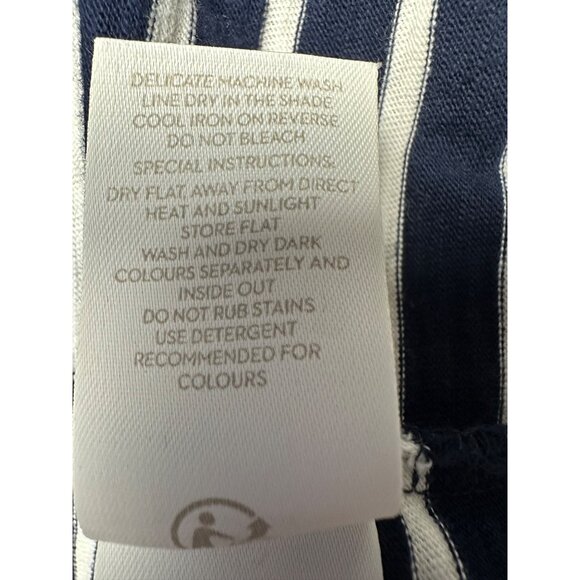 Boden Blue 100% Cotton Stripe Leah Jersey T-Shirt‎ Dress Size 6 Preppy Old Money - Picture 8 of 8